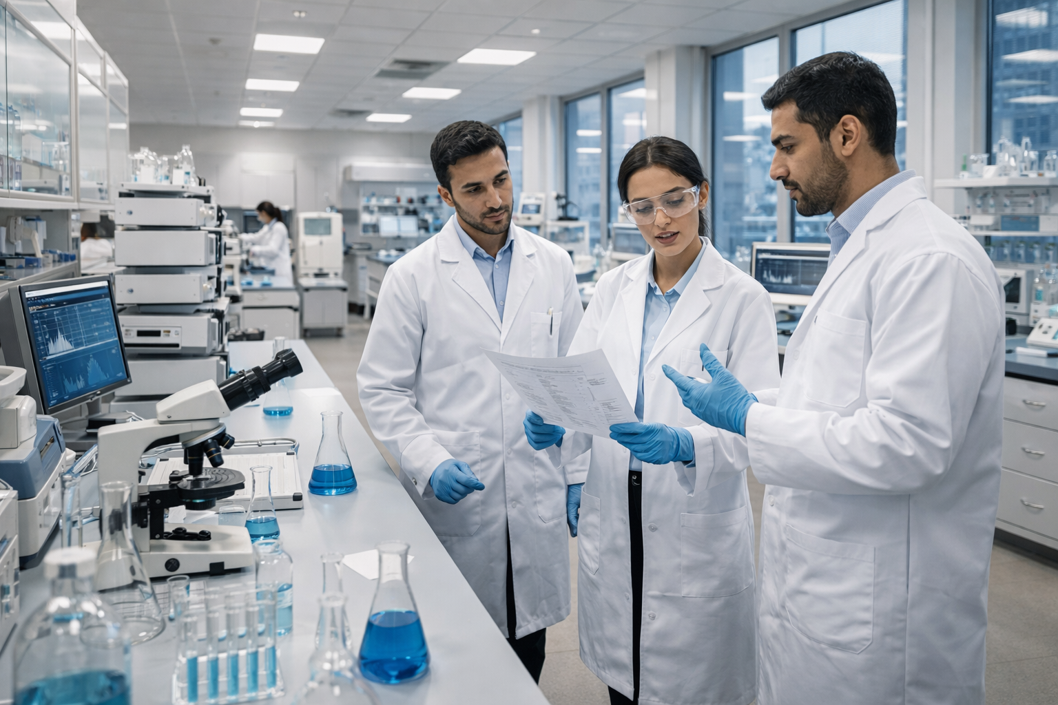 Modern laboratory and testing equipment