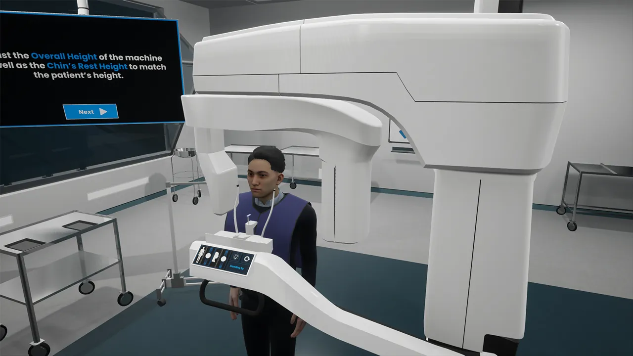 Panoramic X-Ray Machine - Medical Devices and Facilities VR Training