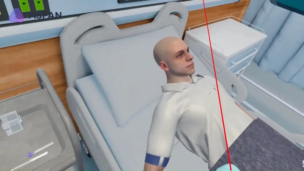 Peripheral IV Test VR Nursing Simulation