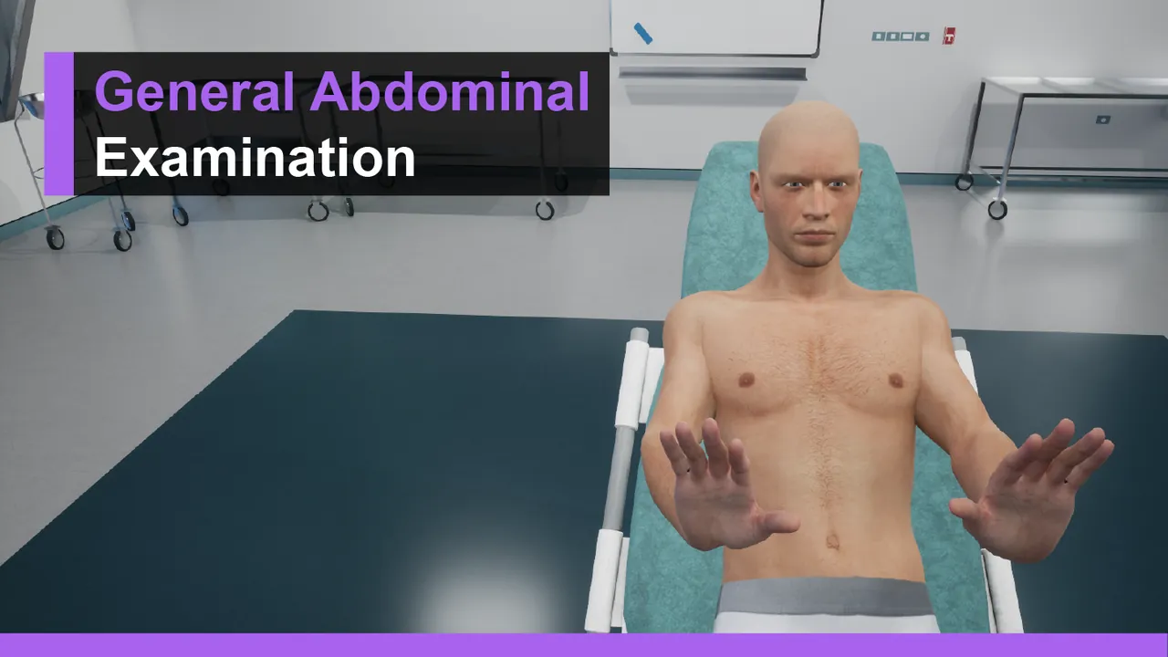 General Abdominal Exam - Physical Examination VR Simulation Training