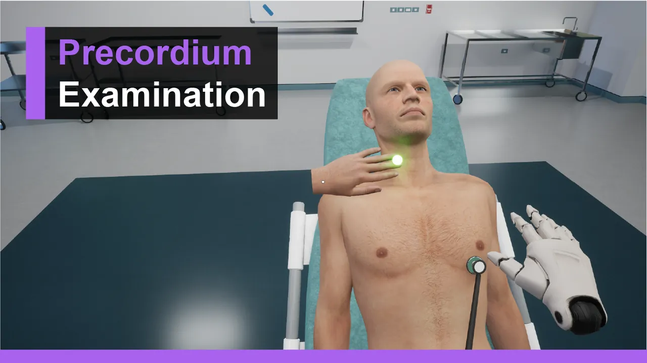 Precordial Examination - Physical Examination VR Simulation Training
